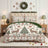 7-Piece Vintage Christmas Reindeer Comforter Set