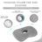 Ear Piercing Pillow for Side Sleepers,Ear Pressure Relief & Neck Support Design