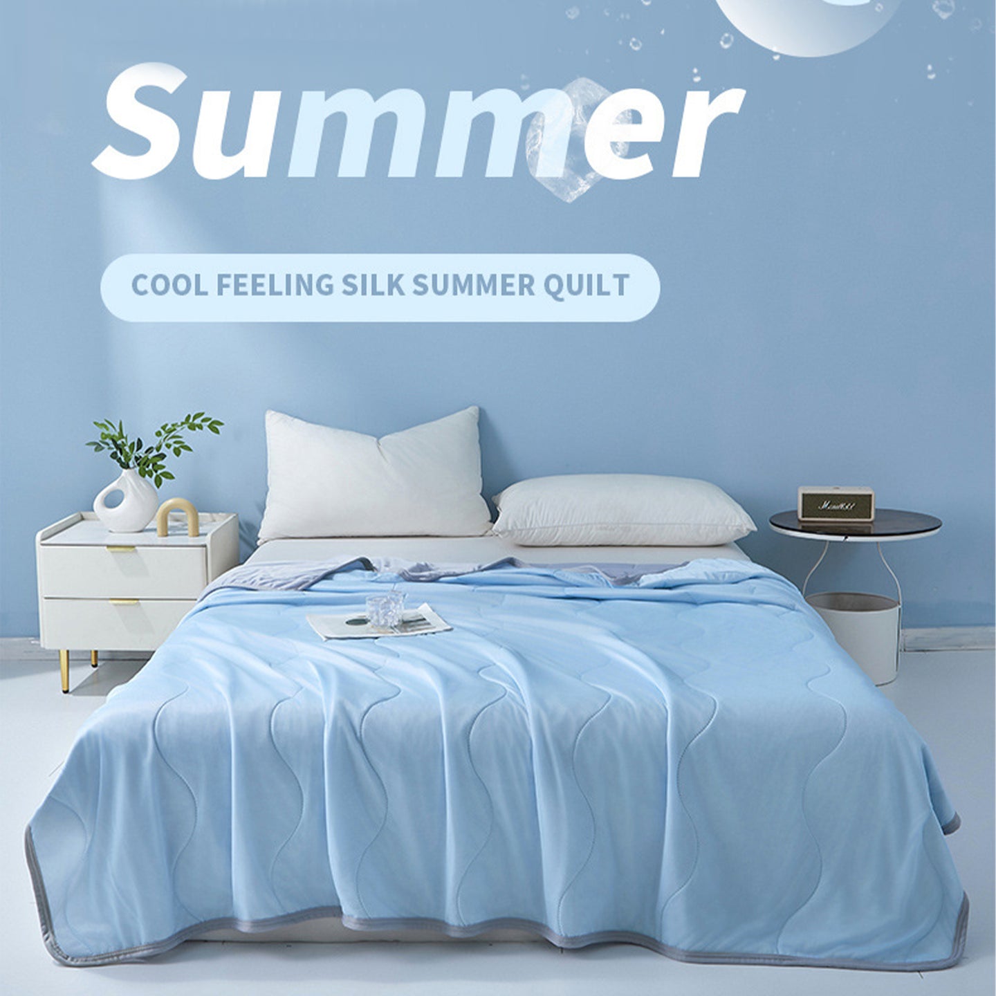 Long Lasting Cool Feel Super Soft Summer Air Conditioner Quilt Cooling Blanket