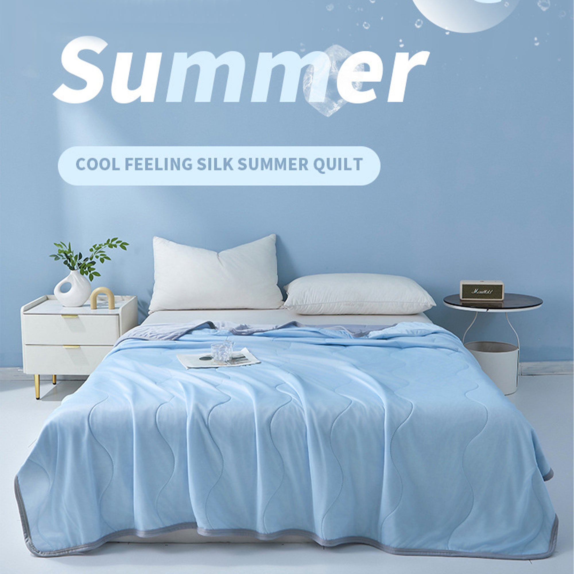 Long Lasting Cool Feel Super Soft Summer Air Conditioner Quilt Cooling Blanket