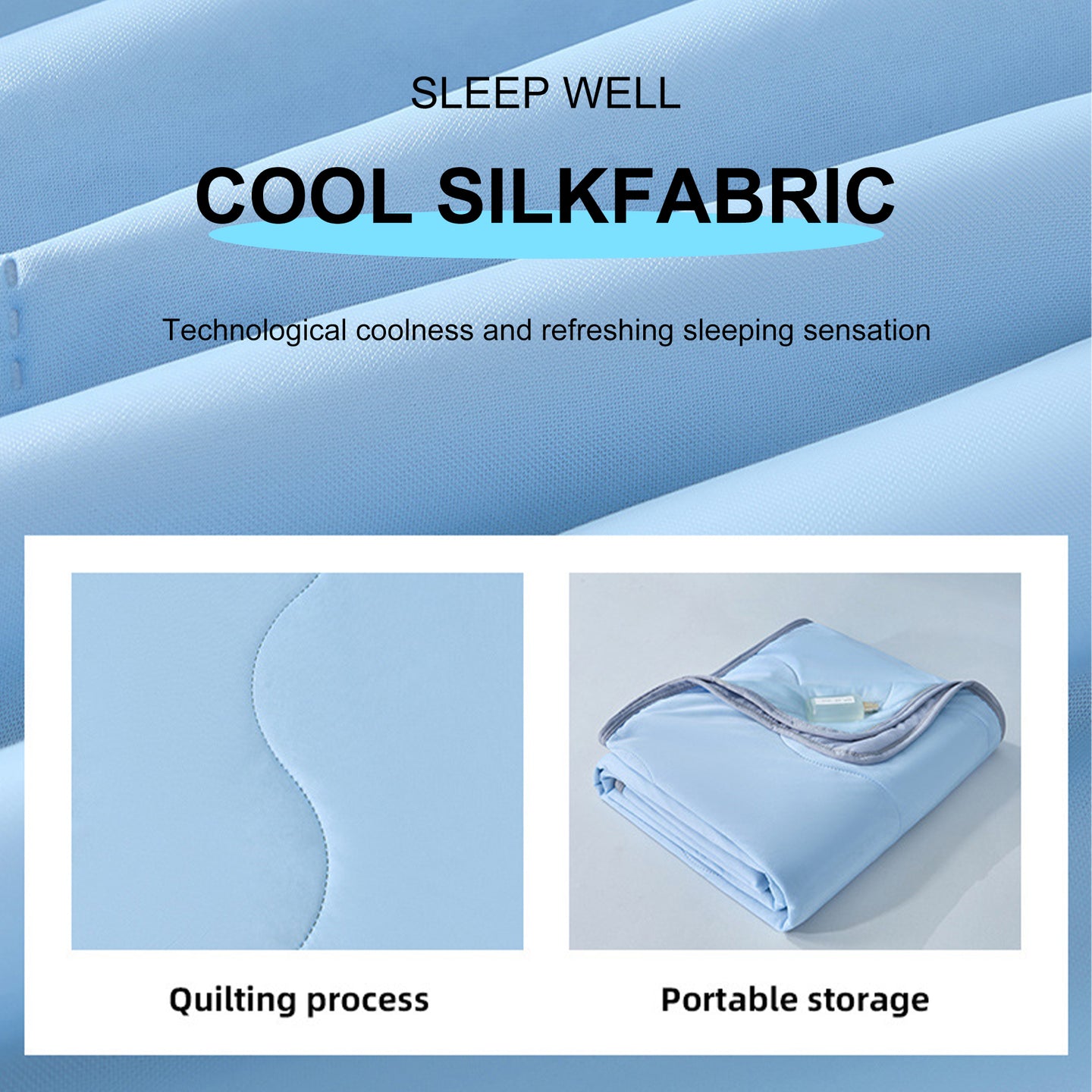 Long Lasting Cool Feel Super Soft Summer Air Conditioner Quilt Cooling Blanket