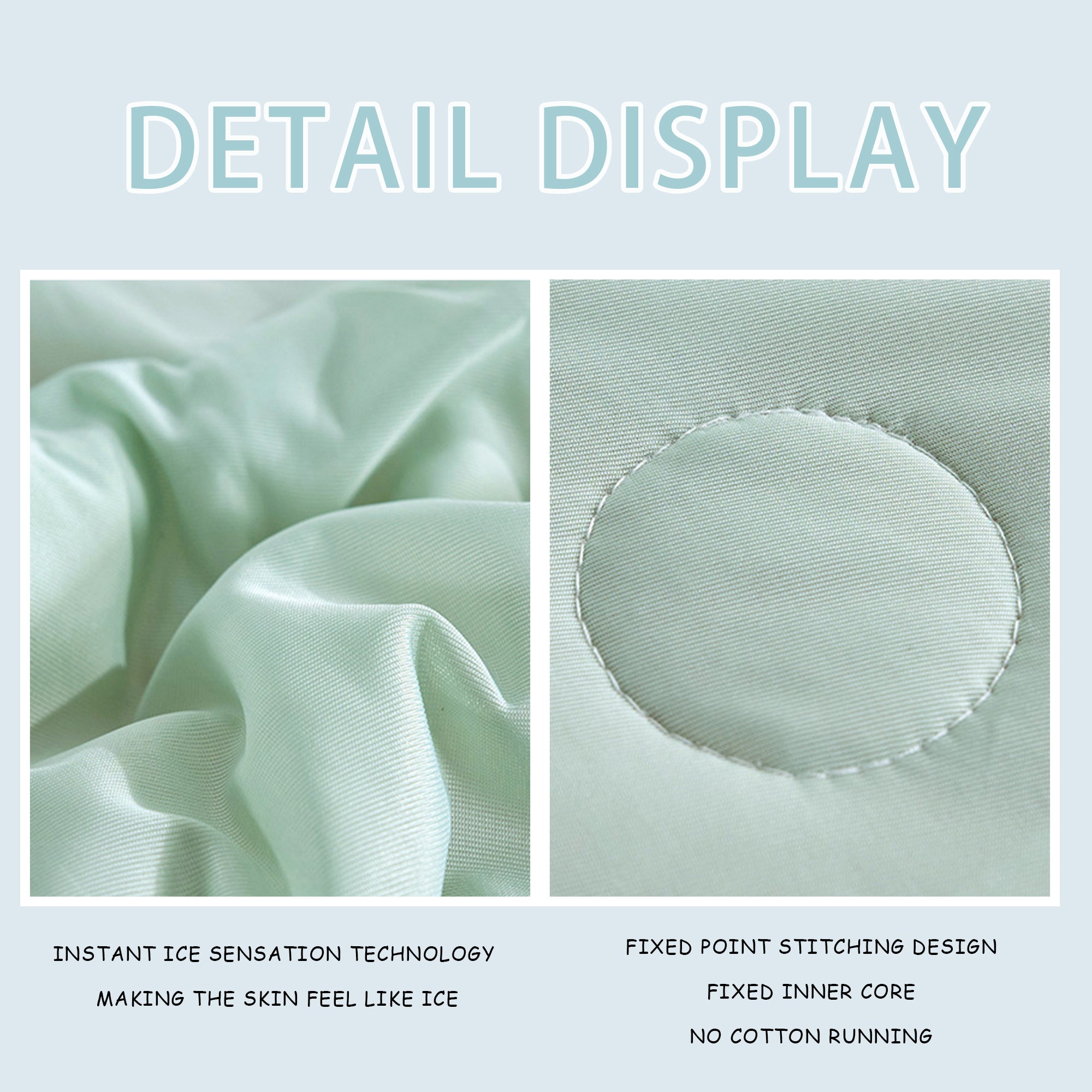 Double Sided Summer Quilt, Ultra Soft Cooling Blanket for Hot Sleepers