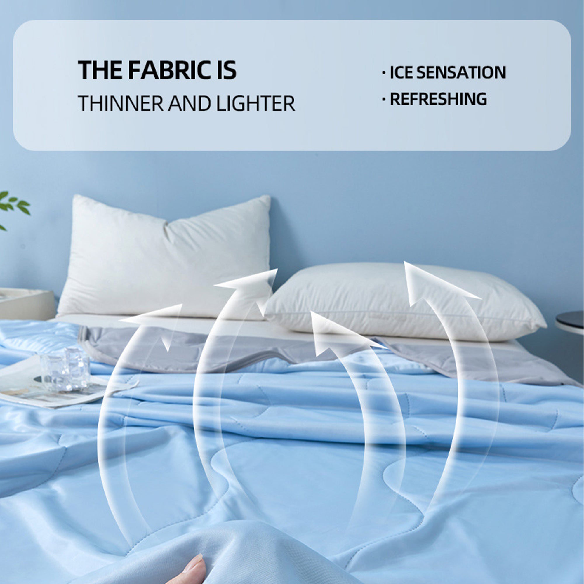 Long Lasting Cool Feel Super Soft Summer Air Conditioner Quilt Cooling Blanket