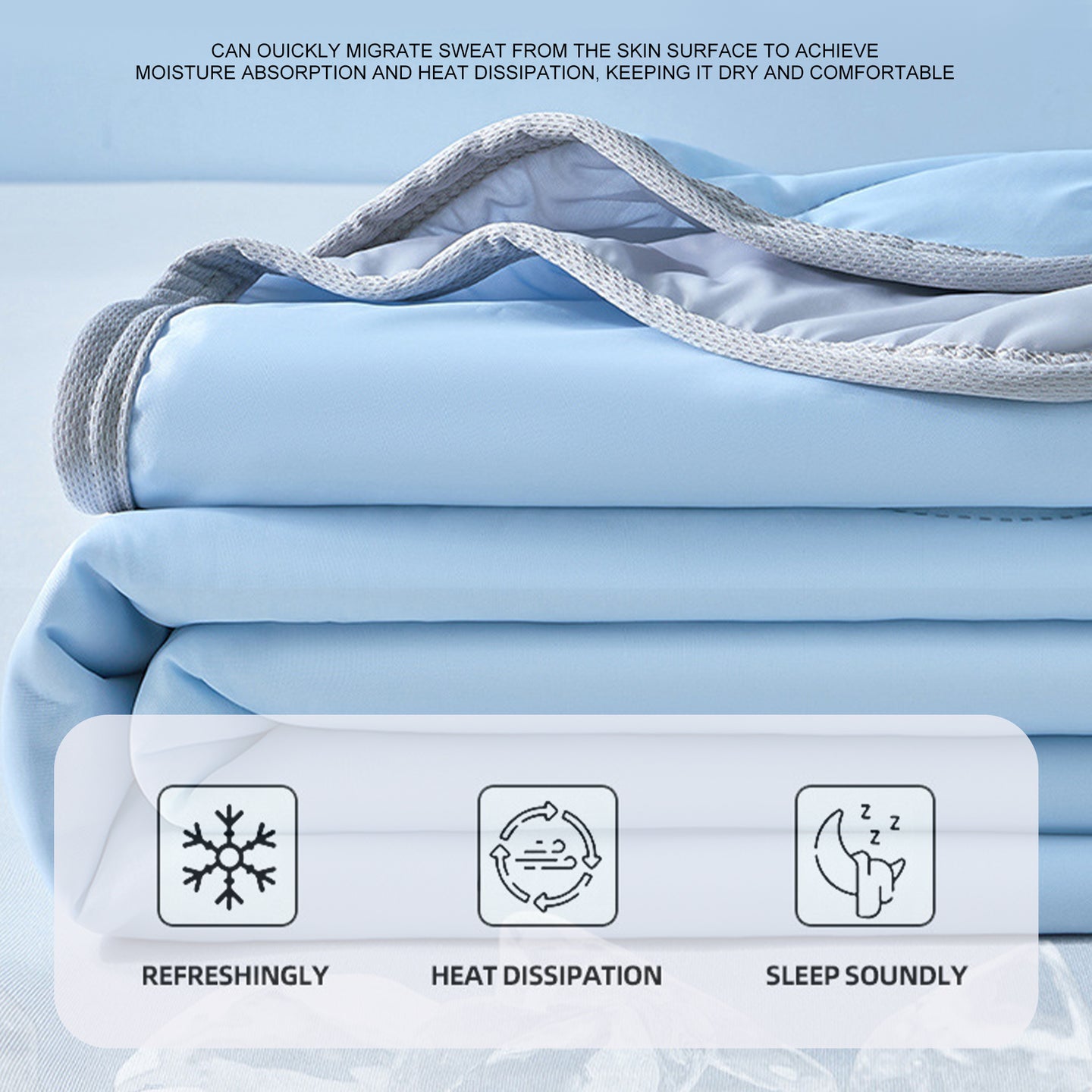 Long Lasting Cool Feel Super Soft Summer Air Conditioner Quilt Cooling Blanket
