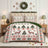 7-Piece Vintage Christmas Reindeer Comforter Set