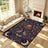 Liveonus Folk Art Forest Animal Moon Floral Washable Area Rug