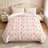 Liveonus 3 Pieces Cute Vintage Floral Soft Lightweight Comforter Set