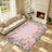 Liveonus Vintage Wildflower Floral Border Non‑Slip Area Rug