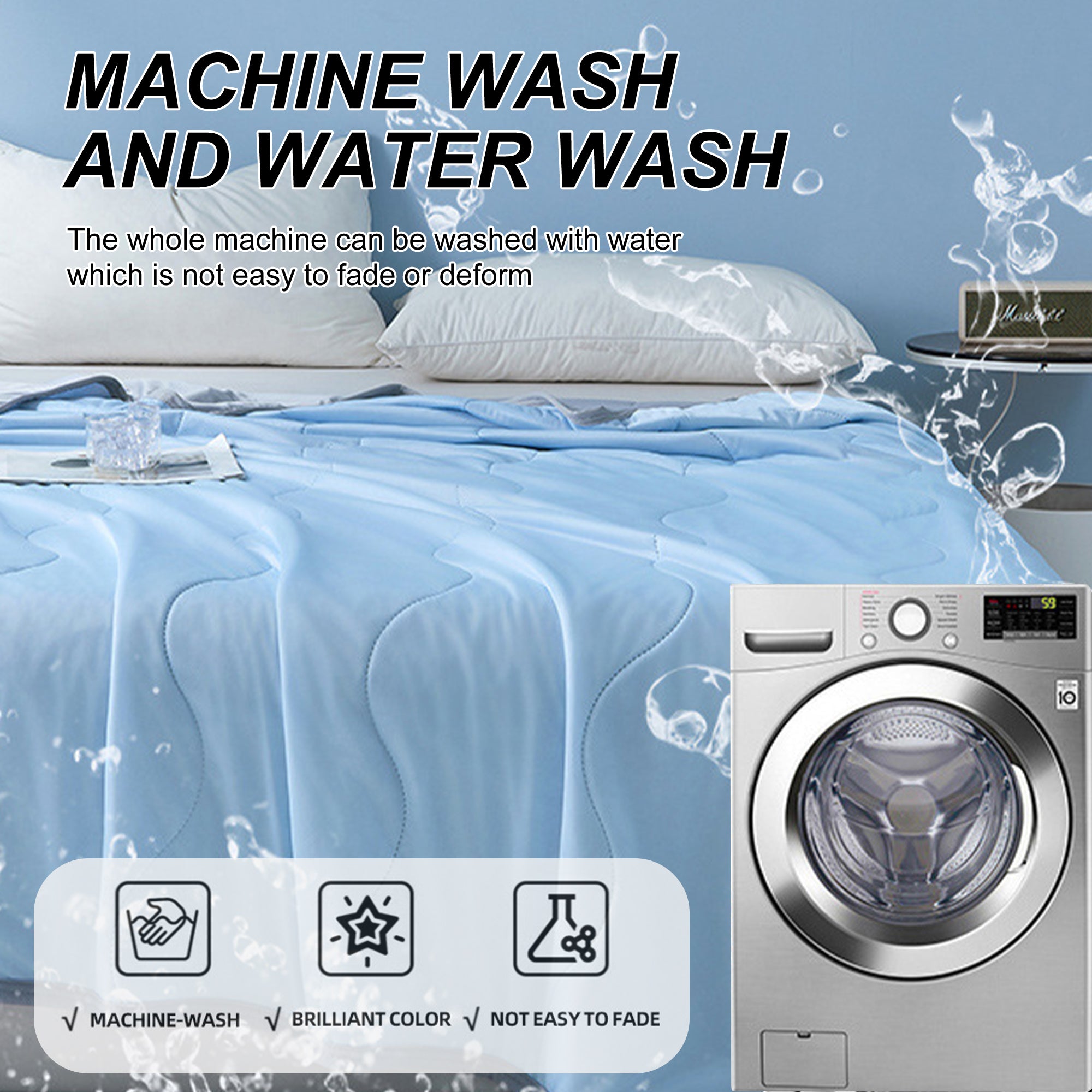 Long Lasting Cool Feel Super Soft Summer Air Conditioner Quilt Cooling Blanket
