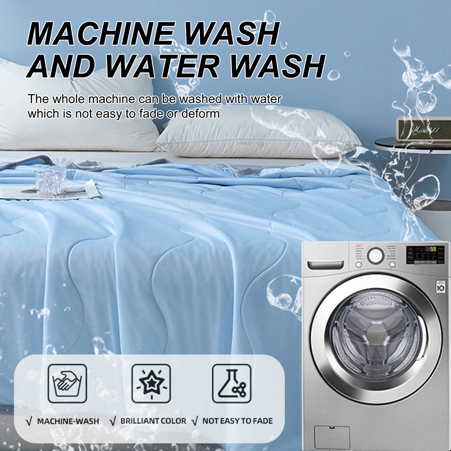 Long Lasting Cool Feel Super Soft Summer Air Conditioner Quilt Cooling Blanket