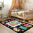 Let's Read Colorful Book Kids Non Slip Area Rug