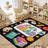 Let's Read Colorful Book Kids Non Slip Area Rug