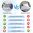 Ergonomic Cloud Contour Memory Foam Pillow with Arm Armrests