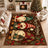 Christmas Gnome Santa Non‑Slip Washable Area Rug