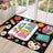 Let's Read Colorful Book Kids Non Slip Area Rug