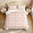 Liveonus 3 Pieces Cute Vintage Floral Soft Lightweight Comforter Set