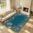 Liveonus Vintage Wildflower Floral Border Non‑Slip Area Rug