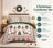 7-Piece Vintage Christmas Reindeer Comforter Set