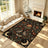 Liveonus Folk Art Forest Animal Moon Floral Washable Area Rug