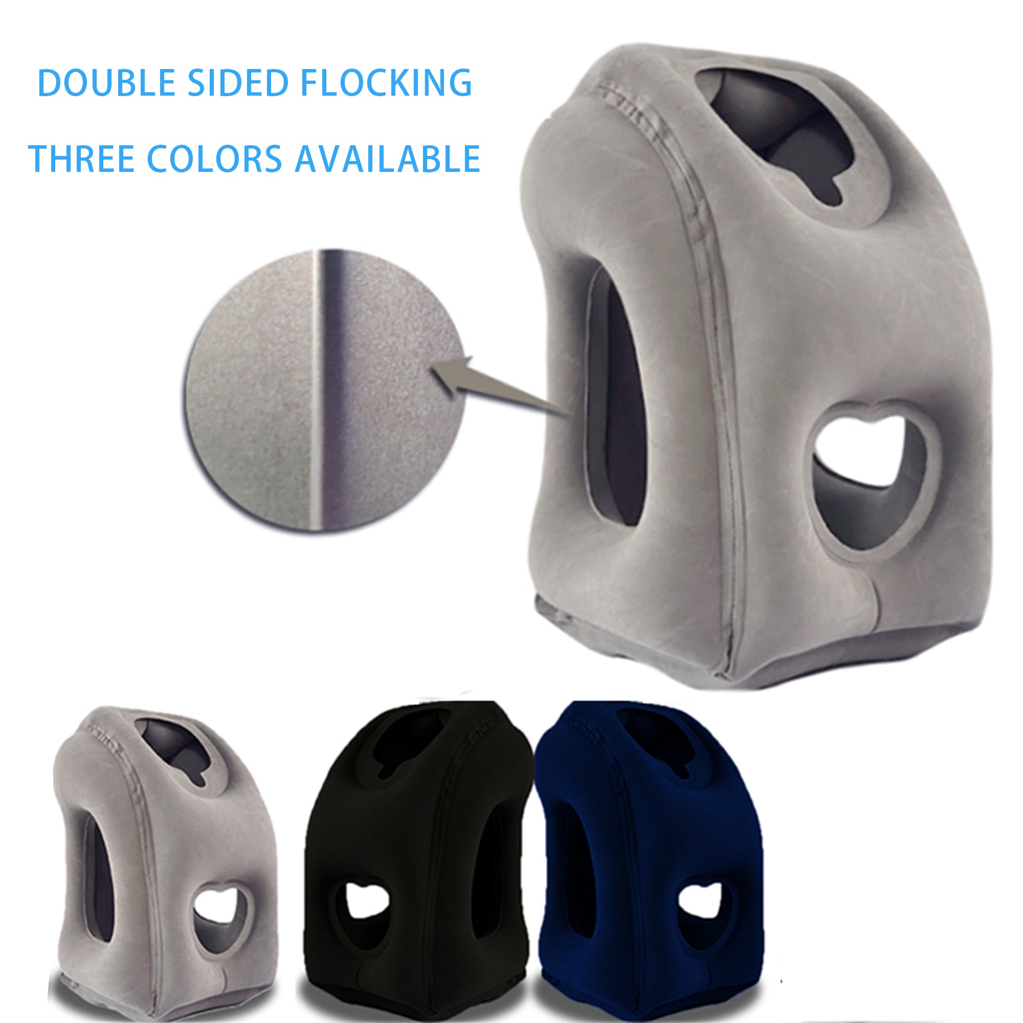 Ergonomic Forward-Leaning Inflatable Travel Pillow