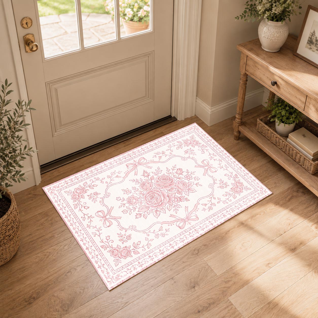 Vintage Boho Non Slip Washable Area Rug