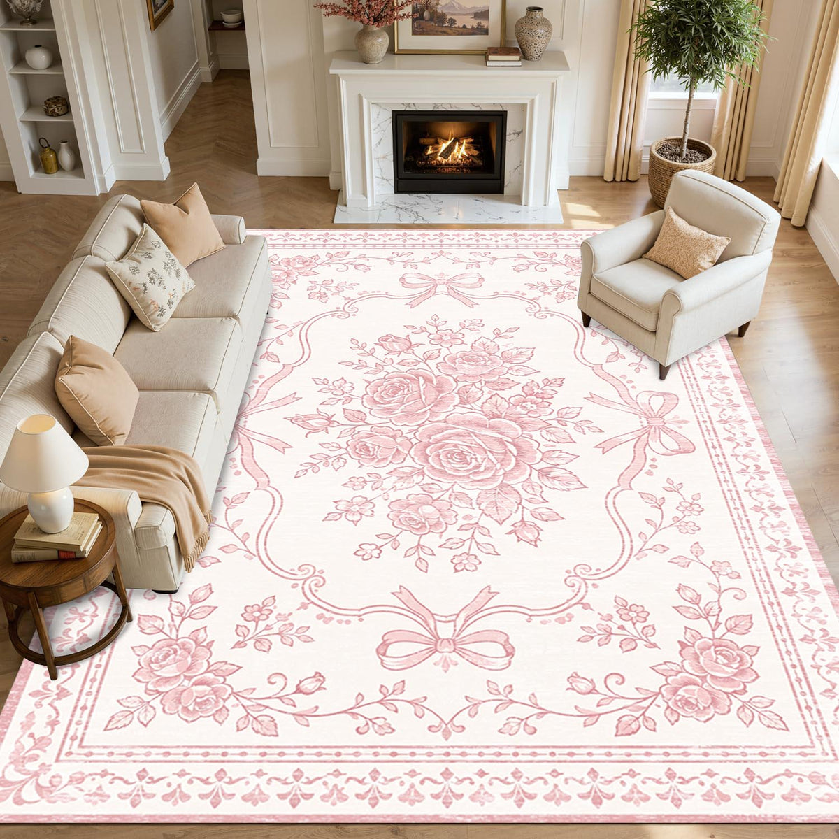 Vintage Boho Non Slip Washable Area Rug