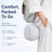 Ergonomic Travel Pillow with Capsule Case 360° Neck & Chin Support