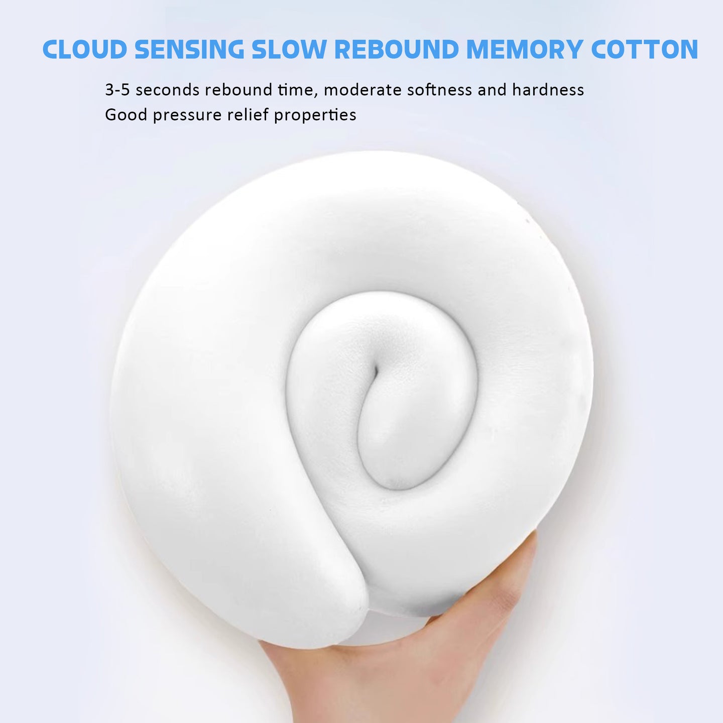 Ergonomic Travel Pillow with Capsule Case 360° Neck & Chin Support