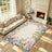 Liveonus Vintage Wildflower Floral Border Non‑Slip Area Rug