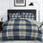 7-Piece Blue Plaid Comforter Set