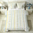 Liveonus 7pc Pastel Daisy Wavy Stripe Complete Bed In A Bag Comforter Set