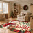Snowman Christmas Non‑Slip Washable Area Rug