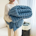Fluffy Soft Warm Faux Rabbit Blanket