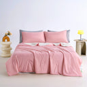 Double Sided Summer Quilt, Ultra Soft Cooling Blanket for Hot Sleepers