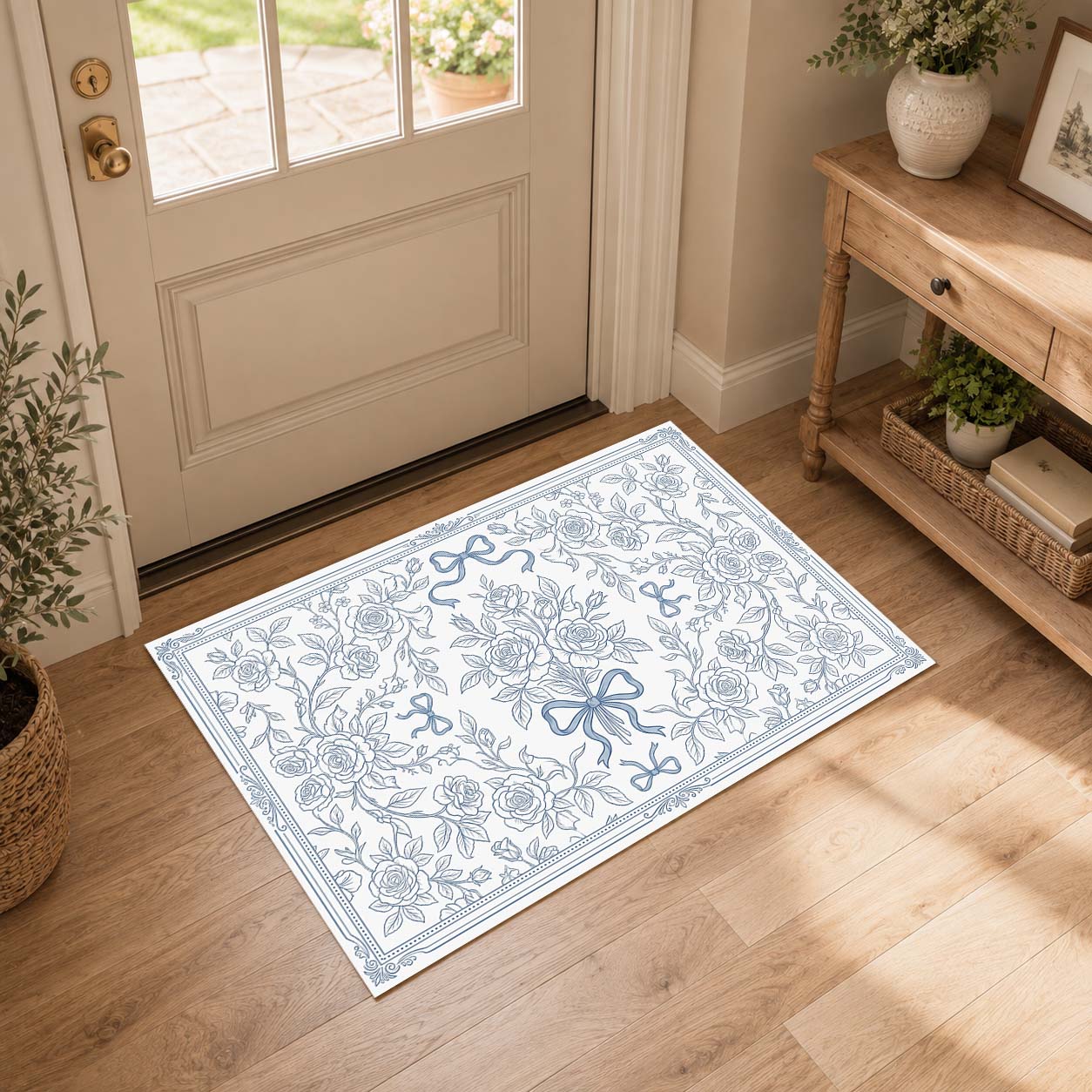 Vintage Boho Non Slip Washable Area Rug