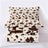 3 Piece Soft Cow Print Plush Comforter Set for Fall & Winter