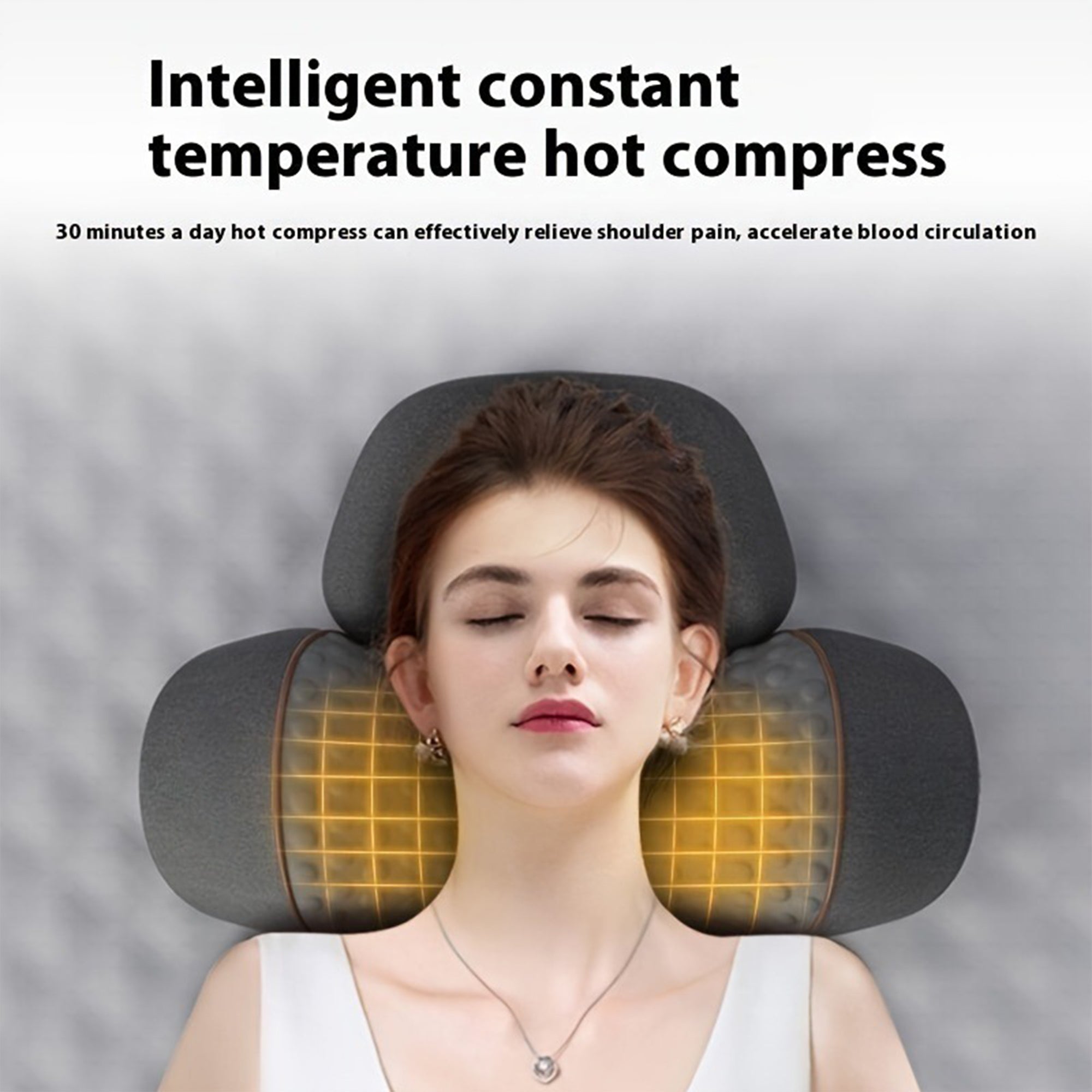 3-in-1 Heated Ergonomic Support Massager Pillow