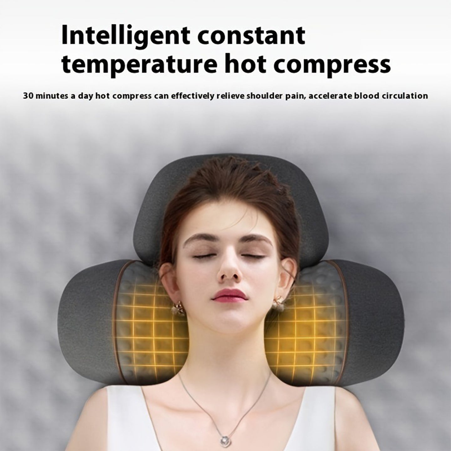 3-in-1 Heated Ergonomic Support Massager Pillow