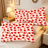 Liveonus Cute Pink Strawberry Print 3 Pieces Soft Lightweight Comforter Bedding Set