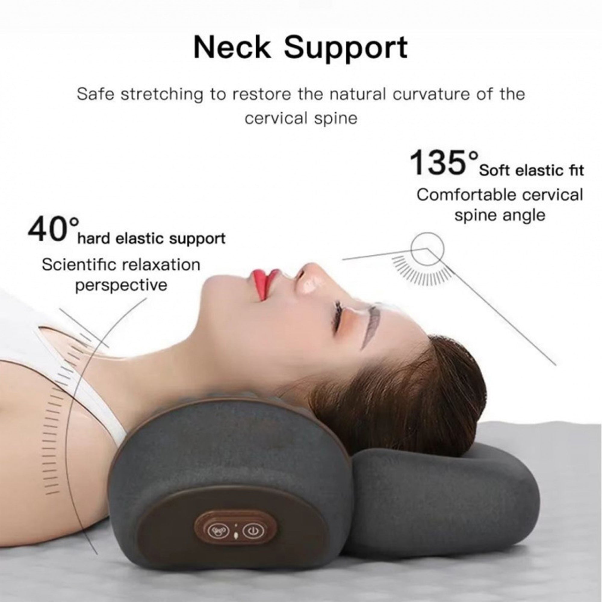 3-in-1 Heated Ergonomic Support Massager Pillow