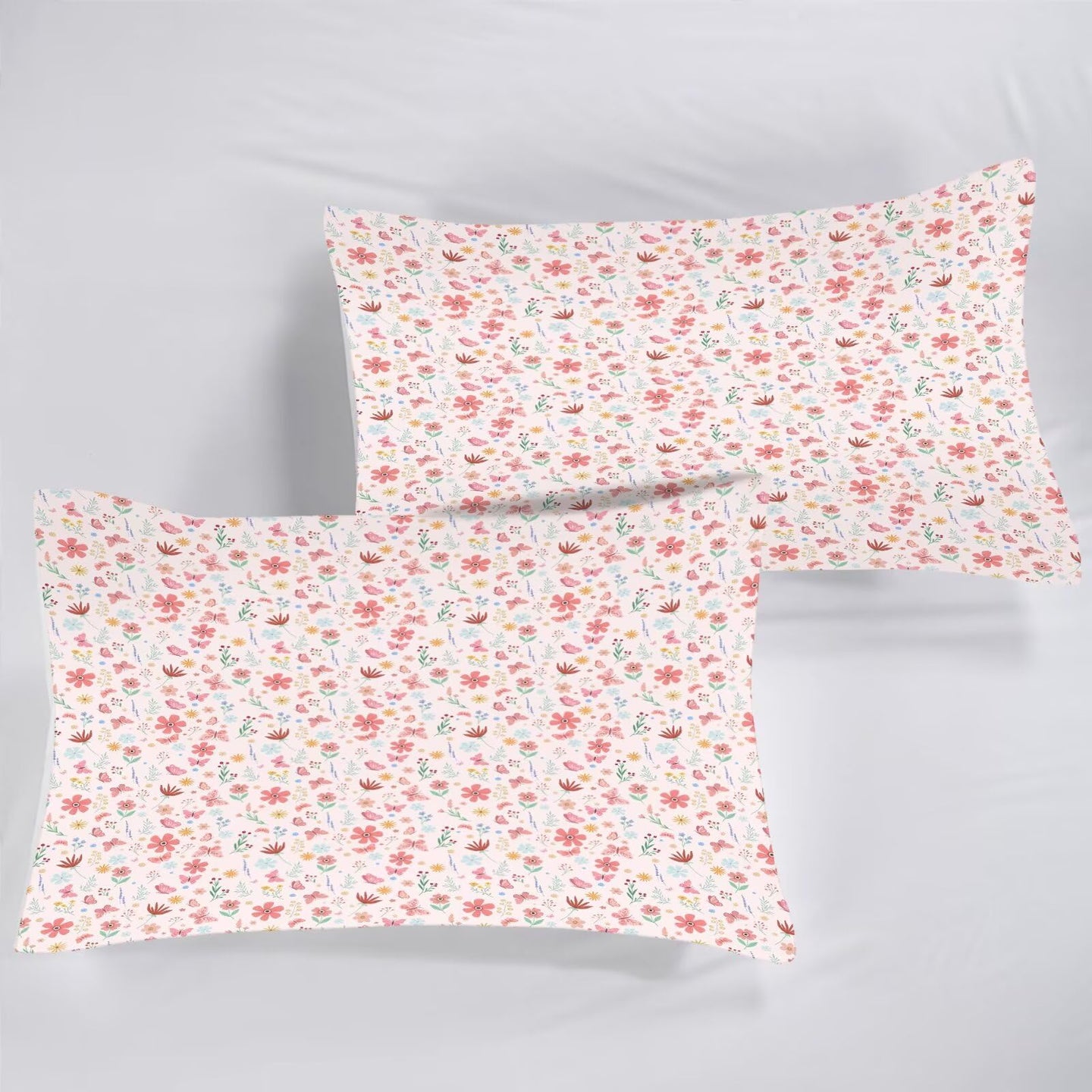 Liveonus 3 Pieces Cute Vintage Floral Soft Lightweight Comforter Set