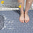 Liveonus Anti Slip Shower Mat With Foot Scrubber