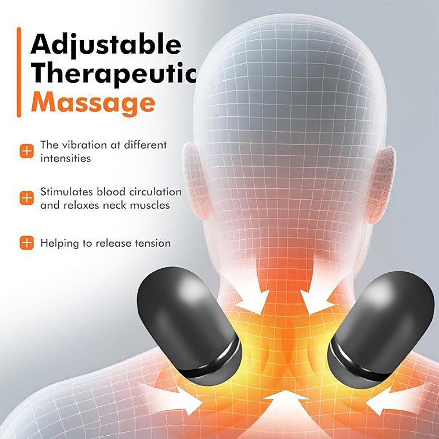 3-in-1 Heated Ergonomic Support Massager Pillow