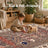 Vintage Boho Fish Non Slip Washable Area Rug