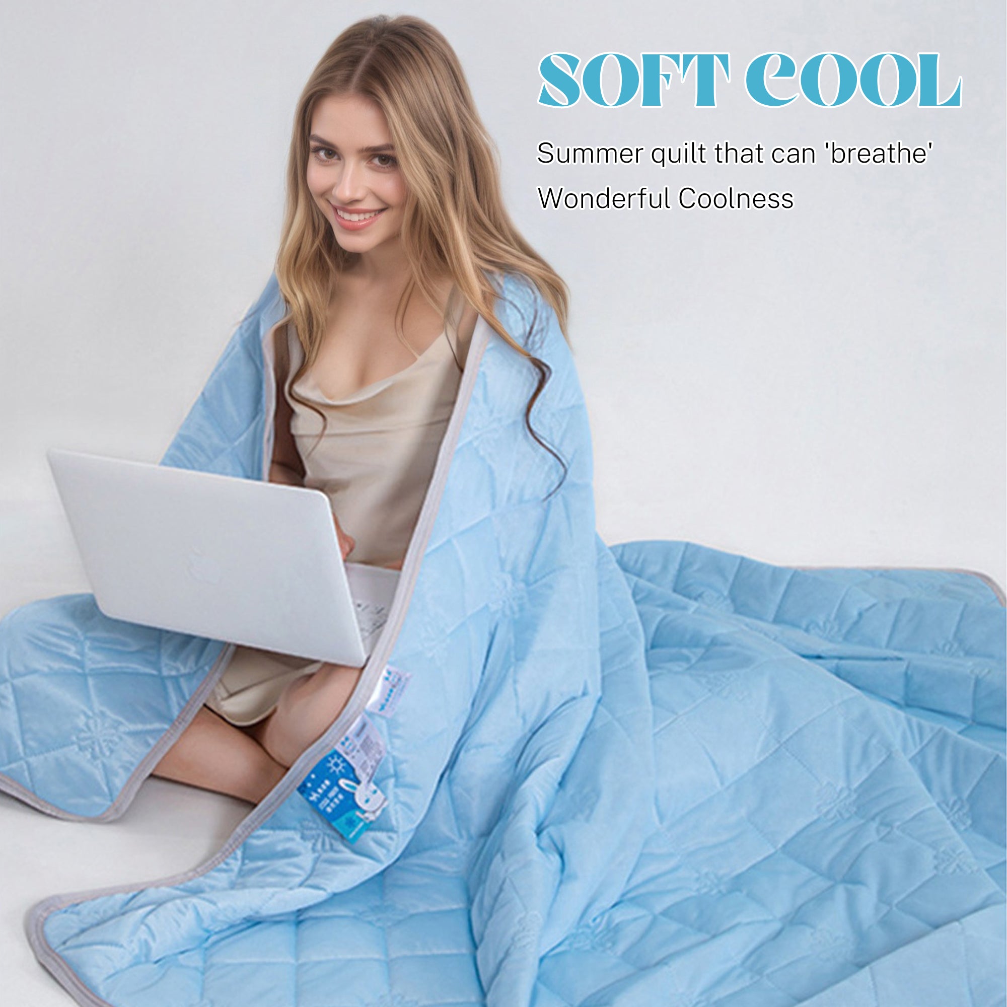 Lightweight Breathable Double-Sided Cooling Blanket Summer Quilt