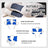 3D Bubble Knit Non-Collapse Ergonomic Partition Support Contour Pillow