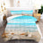 Liveonus 3 Pieces Microfiber Soft Fluffy Beach Themed Coastal Ocean Comforter Sets