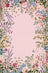 Liveonus Vintage Wildflower Floral Border Non‑Slip Area Rug