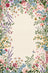 Liveonus Vintage Wildflower Floral Border Non‑Slip Area Rug