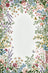 Liveonus Vintage Wildflower Floral Border Non‑Slip Area Rug